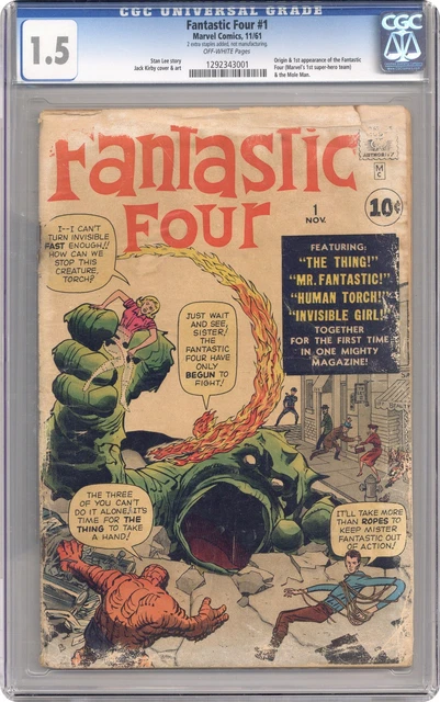 Fantastic Four #1 CGC 1.5 1961 1292343001 1st app. Fantastic Four