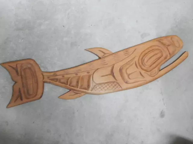 Important " Freda Diesing " Haida Nw Indian Whale Carving Master Carver Important " Freda Diesing " Haida Nw Indian Whale Carving Master Carver