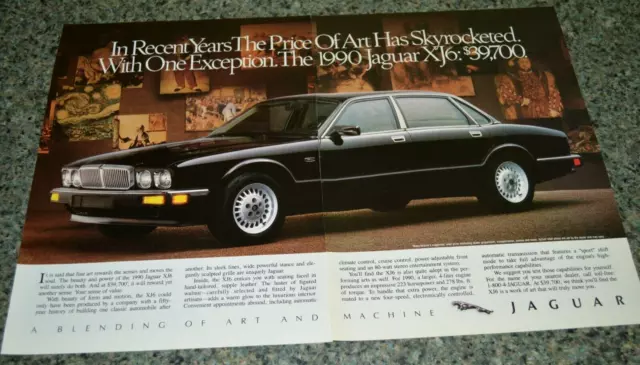 ★★1990 Jaguar Xj6 Original Advertisement Ad Print 90 Xj-6