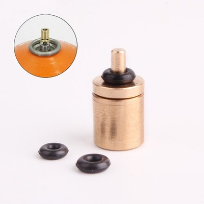 Valvola adattatore ricarica gas 10*19 mm collegamento contenitore barbecue ottone campeggio 