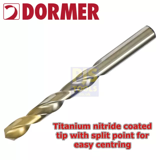 Dormer A002 HSS tin metric jobber drills high speed steel twist drills bits