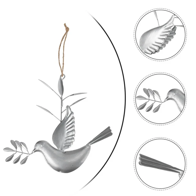 Dekorative Gefälschte Tauben Metall Vogel Wand Kunst 3d Fliegen Vögel 5