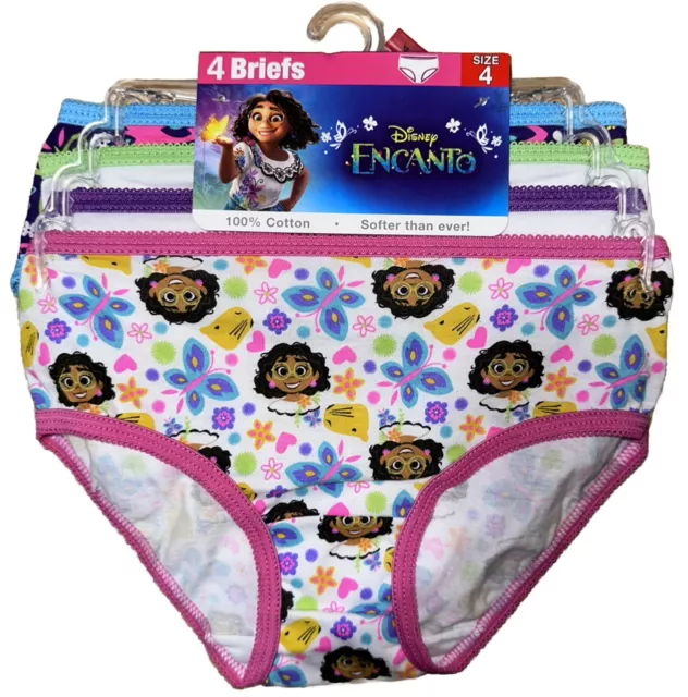 7 Pack Disney ENCANTO Girls Size 4 Briefs Panties Underwear 100