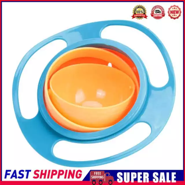 Baby Feeding Baby Gyro Bowl Universal 360 Rotate Spill-Proof Bowl+Spoon