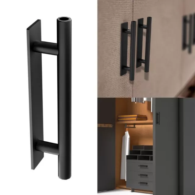 2 Pcs Self-Adhesive Plastic Furniture Handles for Windows Wardrobes Sliding Door