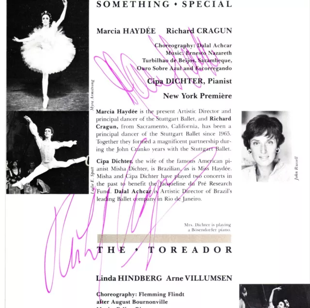 Autograph Ballet Program Sibley Haydee Cragun + Others