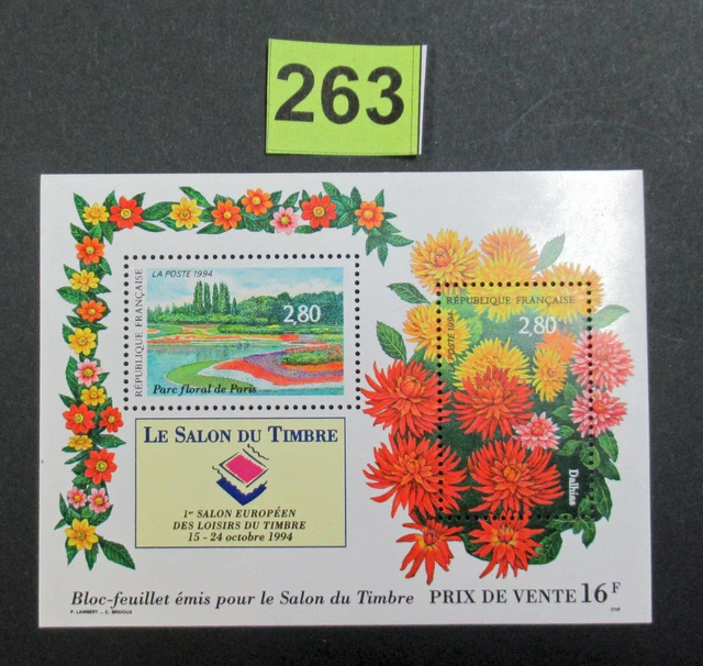LOT DE 24 BLOCS-FEUILLETS INCOMPLETS DE FR 5 046 Timbres Neufs Faciale 55