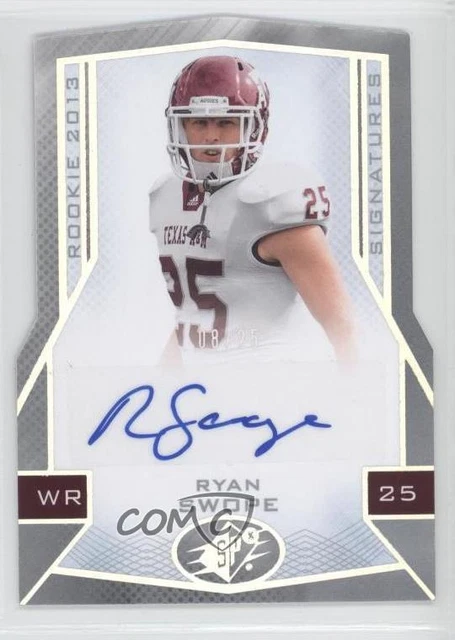 2013 SPx Rookie Signatures Die-Cut Auto /25 Ryan Swope #108 Rookie Auto RC