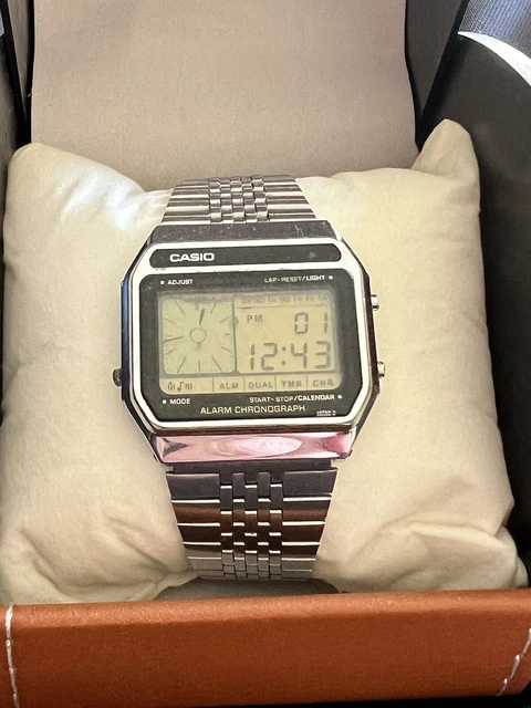 OROLOGIO VINTAGE SEIKO DX V041-9131 Allarme Cronografo Da Uomo Doppio