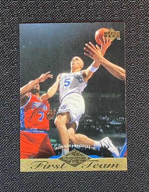 1995 UPPER DECK Jason Kidd #155 All Rookie Team First Team Rookie Card ...