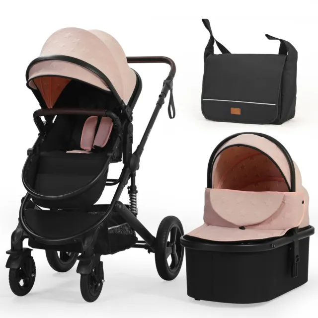 Baby Infant Car Seat Stroller Combos Newborn 4 in 1 Light Travel Foldable