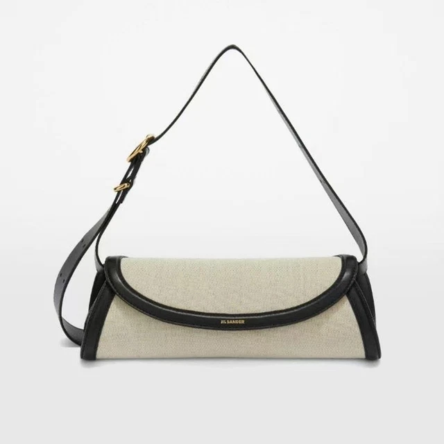 【関税込み】Cannolo Small Purse - Jil Sander - Leather - Bla Jil Sander Women's' Small Cannolo Padded Shoulder Bag in