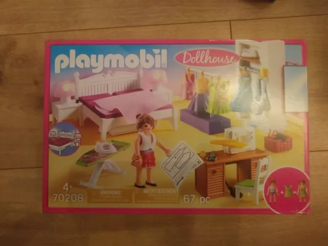 Playmobil Dollhouse, 70208, Schlafzimmer mit Nähecke !!