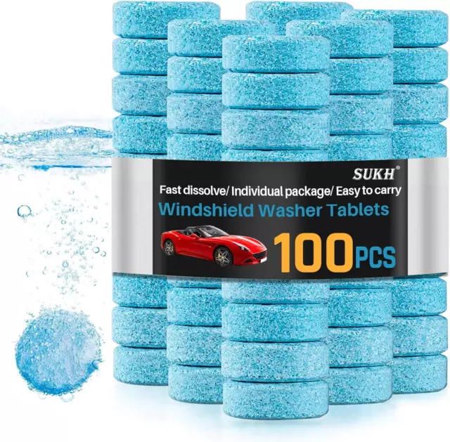 Car Windshield Washer Tablets - Washer Fluid Tablets Glass Cleaner Concentrate C