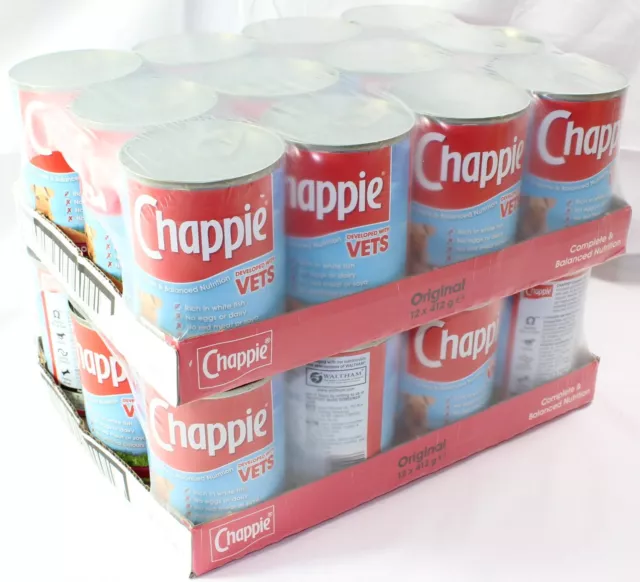 CHAPPIE ORIGINAL DOG Food 412g x 24 Vet Recommended Fast Free