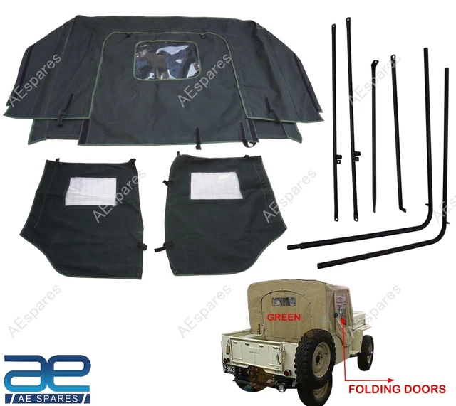 Housse De Toit Souple Suzuki Samurai – Vert Militaire, Toile, AEspares