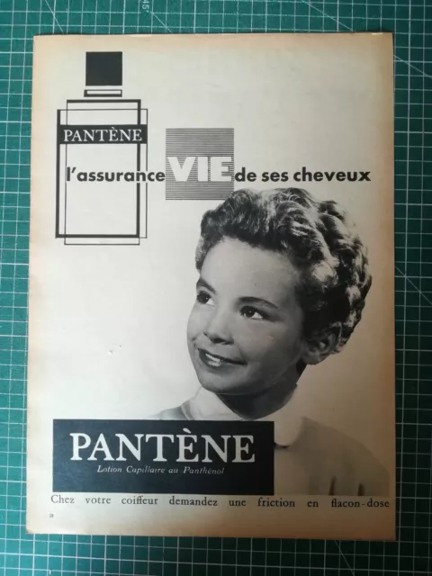 1186 Publicité circa 1960 produit capillaire Pantène jeune garçon