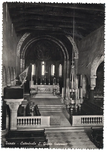 TRIESTE-CATTEDRALE S.GIUSTO-INTERNO su cart.NV ediz. Cadei Gallina