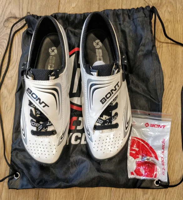 Bont Vaypor T Lace Up Carbon Cycling Shoes for Track and Road - Heat Mouldable