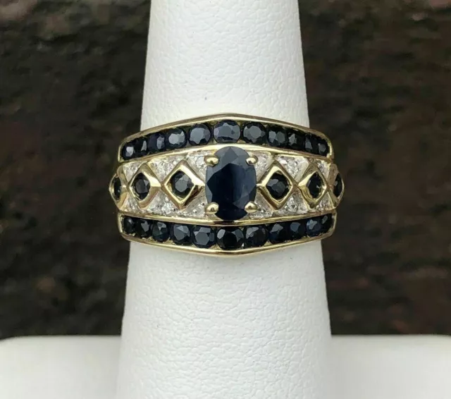 4Ct Simulated Black Diamond Womens Engagement Ring 14K Yellow Gold Plated Silver