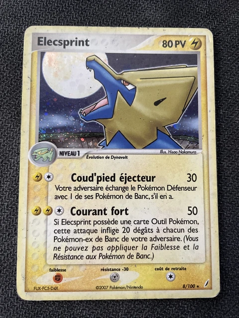 Elecsprint Holo - Pokemon 8/100 Ex Gardiens De Cristal Fr