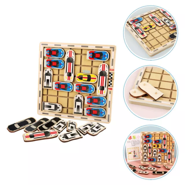 Car Toy Wooden Jigsaw Puzzles Travel Puzzle Board Brain Teaser Puzzle Toys