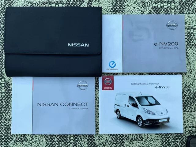 NISSAN e-NV200 OWNERS MANUAL AND WALLET PRINTED 2014