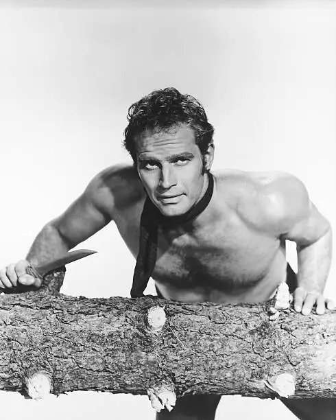 Charlton Heston in The Far Horizons 1955 Old Movie Photo