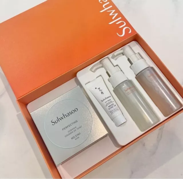 Sulwhasoo Perfecting Cushion Set No.21N1 Serum Cream Cleansing Foam 