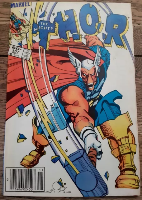 The Mighty Thor #337 1St App Of Beta Ray Bill Complete Newsstand High Grade!