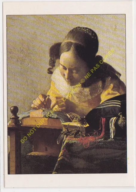 CP Postcard ART JOHANNES VERMEER La Dentellière