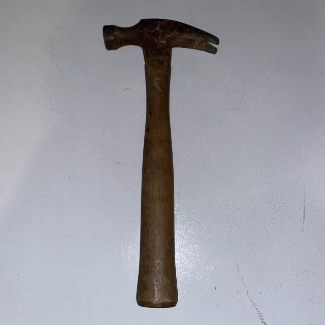 Vintage Stanley Claw Hammer 16 oz Carpenter Tool Original Wood Wooden  Handle