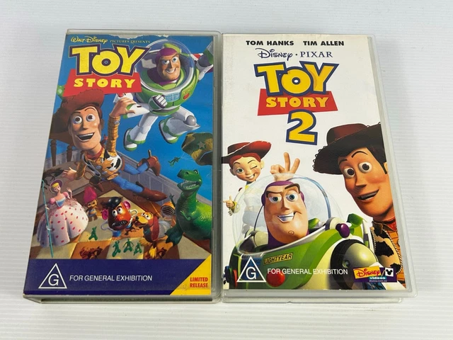 Toy Story 1 & 2 VHS Video Tape Bundle Classic kids entrainment lot