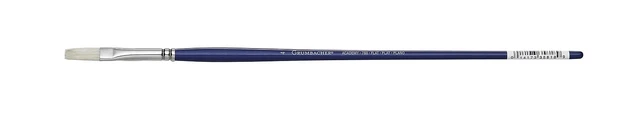 Grumbacher Academy Flat Oil and Acrylic Brush, Hog Bristle, Size 4 (760F.4)