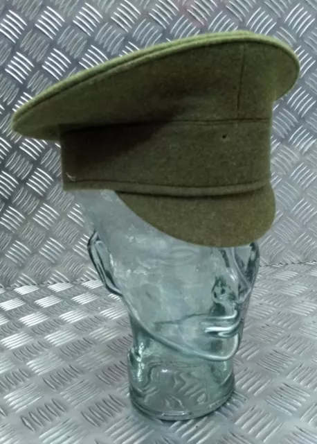 No2 Khaki Dress Hat Army Issue Peak Cap Genuine British Military Number Two 57cm