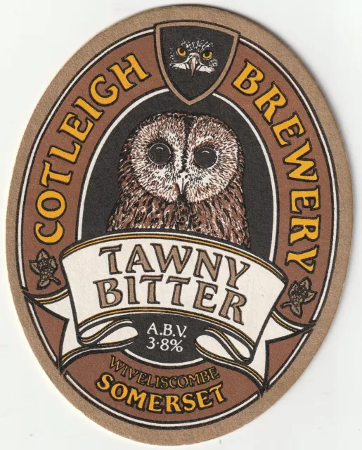 BEER MAT - COTLEIGH BREWERY - TAWNY BITTER - (Cat No 009) - (1991)