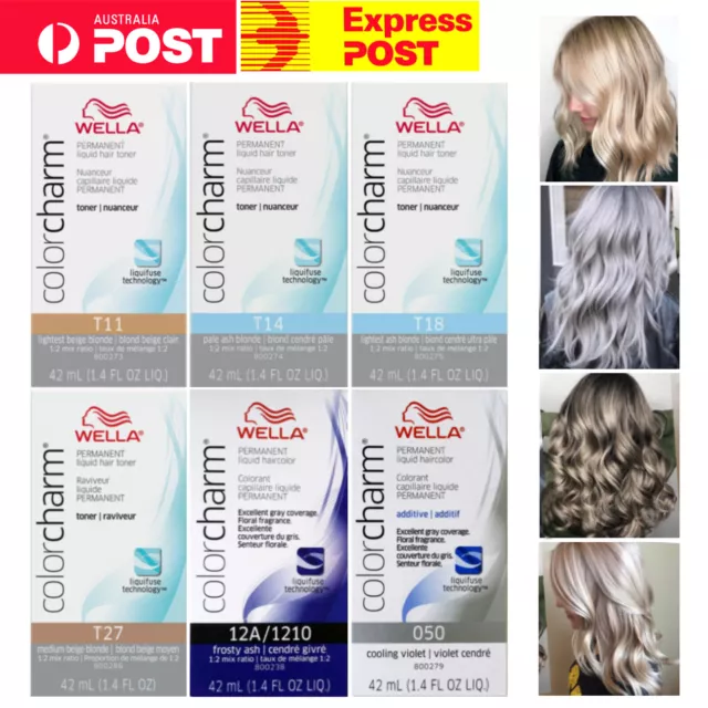 Wella Color Charm Permanent Liquid Toner T11 / T14 / T18 / T27 / 050 / T28/ T10