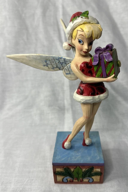 Disney Jim Shore Tinkerbell “Tink The Season” Figurine #4041808 Christmas Enesco