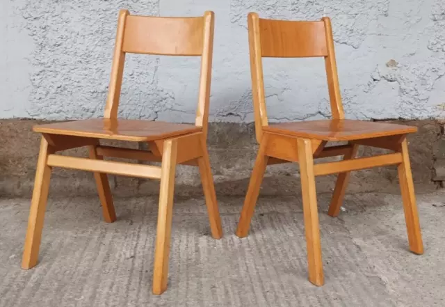 Designer Stacking Chair Plywood Dining Room Chair Chairs Vintage 60er 1/8b