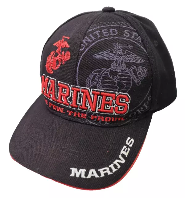 Sombrero de Marines Cuerpo de Marines de EE. UU. USMC Oficial Militar con Licencia Béisbol Ajustable