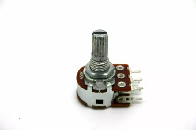 MINI DUAL POTENTIOMETER ALPHA A50K 50K 16mm LOGARITHMIC PC MOUNT