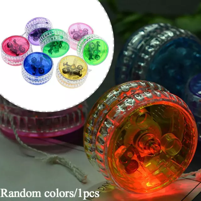 LED Flash Yoyo with Plastic Belt and Clutch Cable Ball 2 Inches Fun and Hot Z3