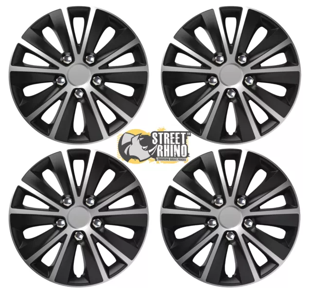 16" Universal Rapide Wheel Cover Hub Caps x4 Ideal For Ford Focus