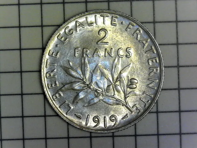 2 francs Semeuse 1919 F.266/21 - SPL+ - pr.FDC