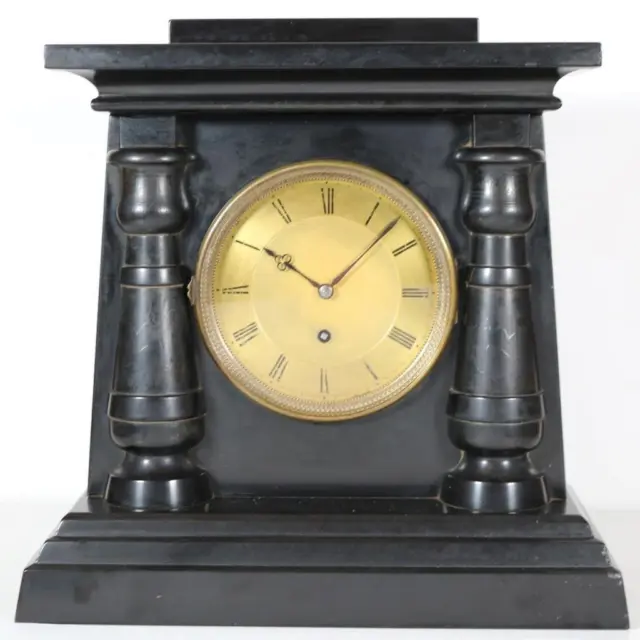 ANTIQUE EGYPTIAN STYLE CHAIN FUSEE MANTEL CLOCK by BARRAUD & LUND, LONDON works