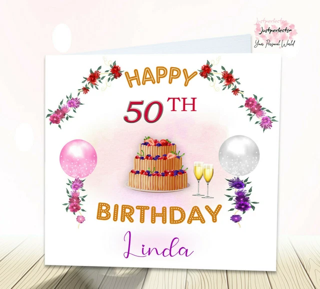 Personalised 60th Birthday Card Daughter Sister Friend Any Name/age/relation | UK - View #6