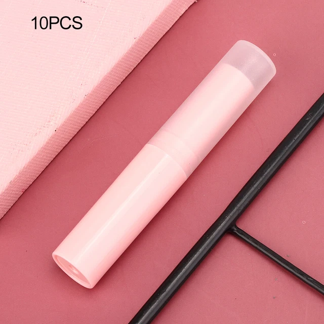 10pcs Empty Lip Balm Tube Lip Gloss Container Lipstick Making (Pink ) BT5
