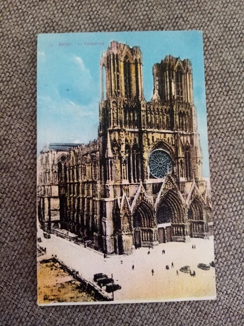 Cpa Reims La Cathédrale