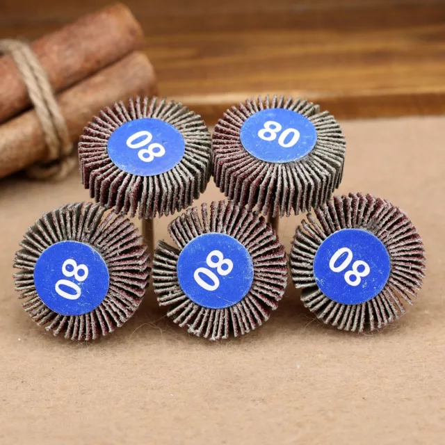 5PCS Sanding Sandpaper Flap Wheel Disc 80# Grit Rotary Power Tools For Grinder