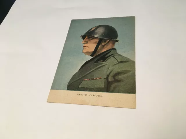 Cartolina FASCISMO - Benito MUSSOLINI - anni quaranta